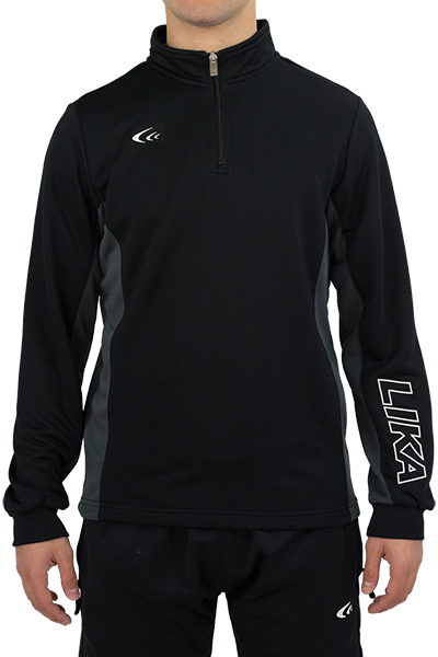 Zip-Up Panel Pullover