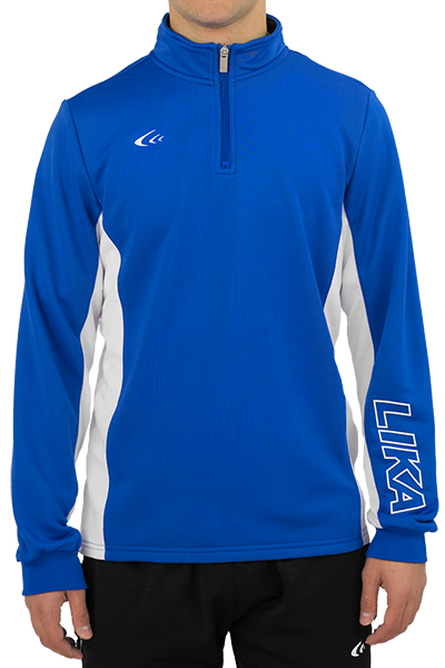 Zip-Up Panel Pullover