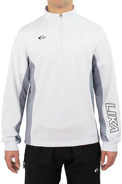 Zip-Up Panel Pullover